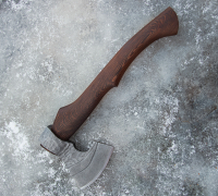Топор из кованой стали 9ХС с Х/О купить на сайте koval-knife.shop